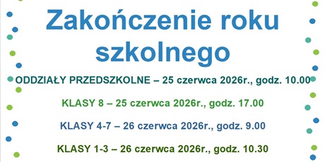 Zakończenie roku szkolnego 2025/2026