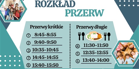 Powiększ grafikę: Rozkład lekcji i przerw